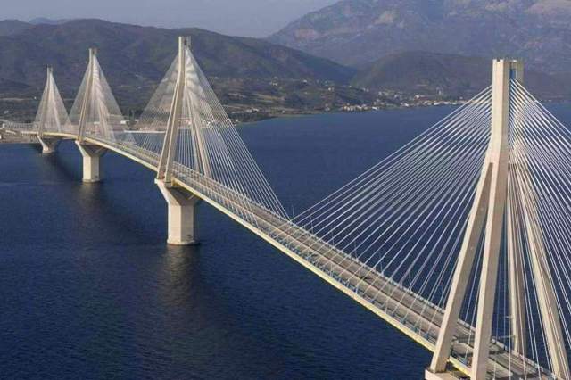 Rio-Antirrio Bridge - Spanning across the 2.8km wide Strait
